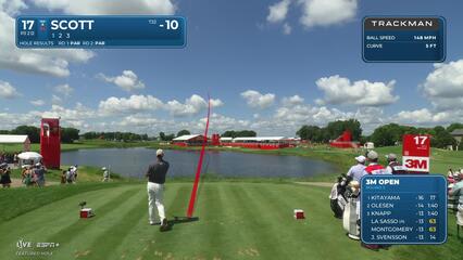 Adam Scott | Round 3 | 17th hole | Shot 1 | 2025 3M Open