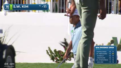 Si Woo Kim | Round 3 | 16th hole | Shot 2 | 2026 WM Phoenix Open