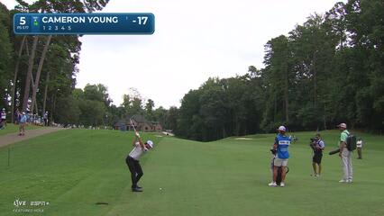 Cameron Young | Round 3 | 5th hole | Shot 2 | 2025 Wyndham