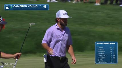 Cameron Young | Round 3 | 16th hole | Shot 4 | 2025 Truist Championship