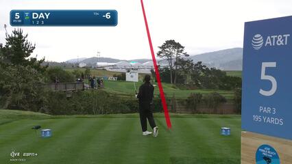 Jason Day | Round 3 | 5th hole | Shot 1 | 2025 AT&T Pebble Beach