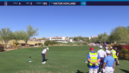 Viktor Hovland | Round 4 | 4th hole | Shot 1 | 2026 WM Phoenix Open