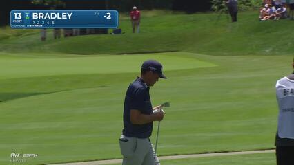 Keegan Bradley | Round 1 | 13th hole | Shot 3 | 2025 Travelers