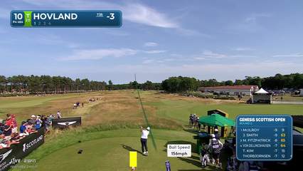 Viktor Hovland | Round 2 | 10th hole | Shot 1 | 2026 Genesis Scottish Open