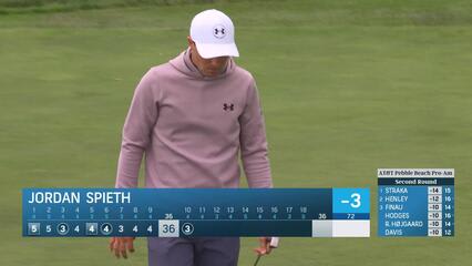 Jordan Spieth | Round 2 | 10th hole | Shot 3 | 2025 AT&T Pebble Beach