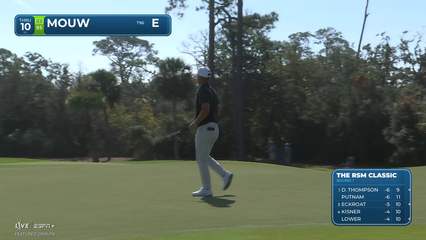 William Mouw | Round 1 | 10th hole | Shot 4 | 2025 The RSM Classic