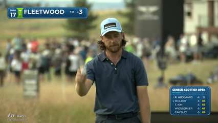 Tommy Fleetwood | Round 1 | 17th hole | Shot 3 | 2026 Genesis Scottish Open