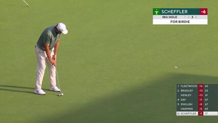 Scottie Scheffler | Round 3 | 18th hole | Shot 3 | 2025 Travelers