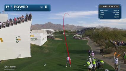 Seamus Power | Round 2 | 17th hole | Shot 1 | 2025 WM Phoenix Open