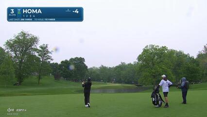 Max Homa | Round 2 | 3rd hole | Shot 2 | 2025 the Memorial