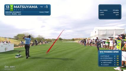 Hideki Matsuyama | Round 1 | 13th hole | Shot 1 | 2026 WM Phoenix Open