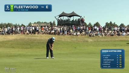 Tommy Fleetwood | Round 1 | 5th hole | Shot 3 | 2026 Genesis Scottish Open