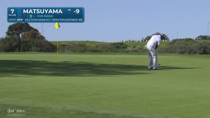 Hideki Matsuyama | Round 3 | 7th hole | Shot 4 | 2026 Farmers