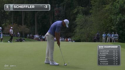 Scottie Scheffler | Round 1 | 5th hole | Shot 4 | 2025 BMW Championship