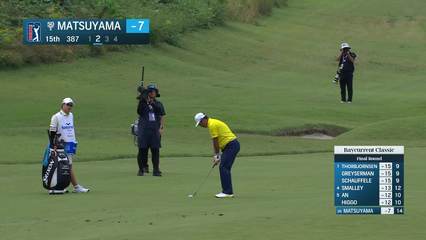 Hideki Matsuyama | Round 4 | 15th hole | Shot 2 | 2025 Baycurrent