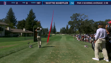 Scottie Scheffler | Round 4 | 2nd hole | Shot 1 | 2025 Procore