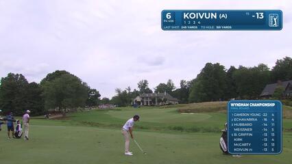 Jackson Koivun | Round 4 | 6th hole | Shot 2 | 2025 Wyndham