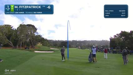 Matt Fitzpatrick | Round 2 | 1st hole | Shot 2 | 2026 AT&T Pebble Beach
