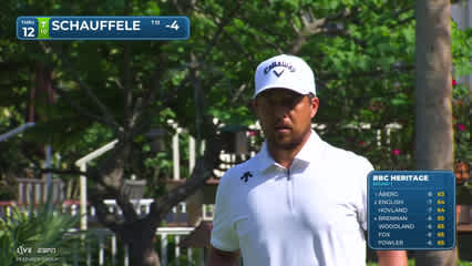 Xander Schauffele | Round 1 | 12th hole | Shot 4 | 2026 RBC Heritage