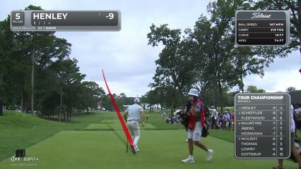 Russell Henley | Round 2 | 5th hole | Shot 1 | 2025 TOUR Championship