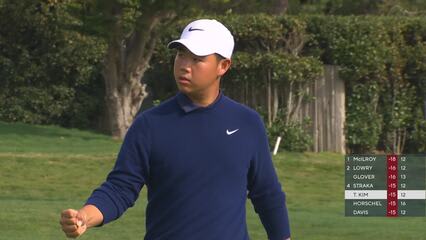 Tom Kim | Round 4 | 13th hole | Shot 3 | 2025 AT&T Pebble Beach