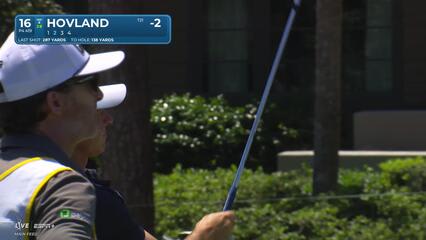 Viktor Hovland | Round 1 | 16th hole | Shot 2 | 2025 RBC Heritage