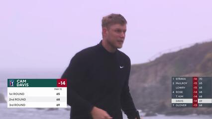 Cam Davis | Round 3 | 18th hole | Shot 4 | 2025 AT&T Pebble Beach