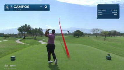 Rafael Campos | Round 2 | 4th hole | Shot 1 | 2025 Mexico Open