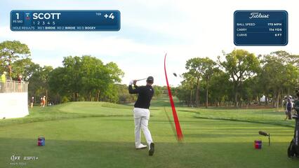 Adam Scott | Round 4 | 1st hole | Shot 1 | 2025 Valspar