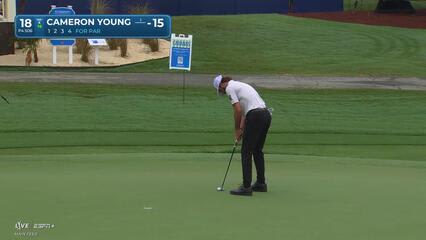 Cameron Young | Round 2 | 17th hole | Shot 4 | 2025 Wyndham
