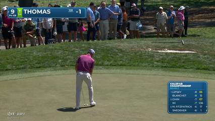 Justin Thomas | Round 2 | 9th hole | Shot 4 | 2026 Valspar