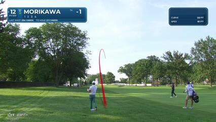 Collin Morikawa | Round 1 | 12th hole | Shot 2 | 2025 Rocket Classic
