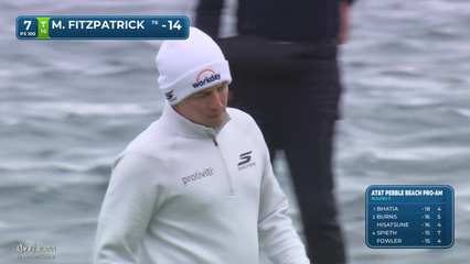 Matt Fitzpatrick | Round 3 | 7th hole | Shot 3 | 2026 AT&T Pebble Beach