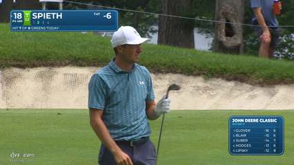 Jordan Spieth | Round 3 | 18th hole | Shot 2 | 2026 John Deere