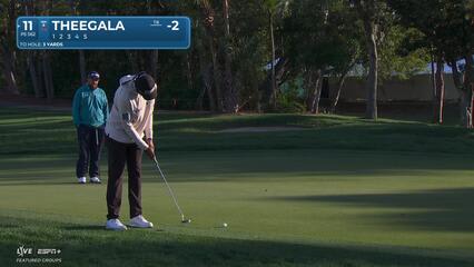 Sahith Theegala | Round 2 | 11th hole | Shot 5 | 2025 Valspar