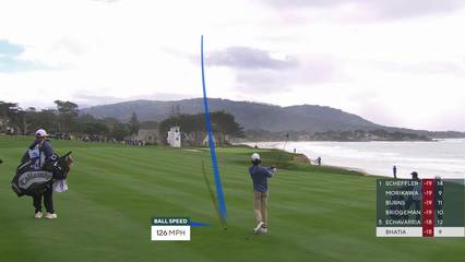 Akshay Bhatia | Round 4 | 10th hole | Shot 2 | 2026 AT&T Pebble Beach