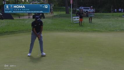 Max Homa | Round 4 | 5th hole | Shot 4 | 2025 3M Open
