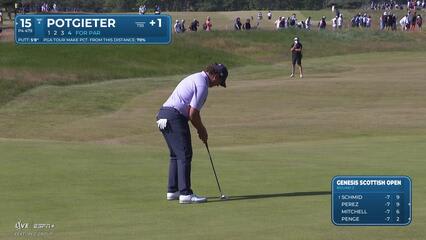 Aldrich Potgieter | Round 2 | 15th hole | Shot 5 | 2025 Genesis Scottish Open