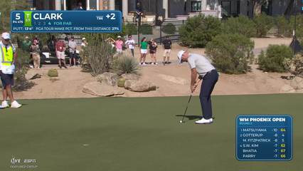 Wyndham Clark | Round 2 | 5th hole | Shot 5 | 2026 WM Phoenix Open