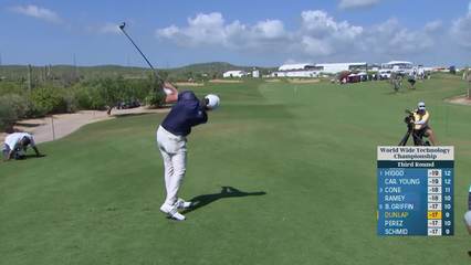 Nick Dunlap | Round 3 | 10th hole | Shot 1 | 2025 World Wide Technology