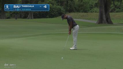 Aaron Rai | Round 1 | 5th hole | Shot 3 | 2025 Zurich Classic