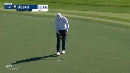 Ludvig Åberg | Round 1 | 13th hole | Shot 4 | 2024 The RSM Classic