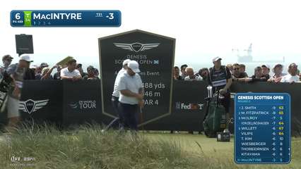 Robert MacIntyre | Round 2 | 6th hole | Shot 1 | 2026 Genesis Scottish Open