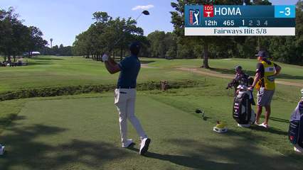 Max Homa | Round 1 | 12th hole | Shot 1 | 2025 Sanderson Farms