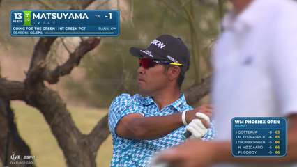 Hideki Matsuyama | Round 1 | 13th hole | Shot 2 | 2026 WM Phoenix Open