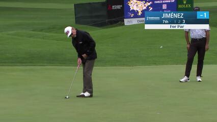 Miguel Angel Jiménez | Round 1 | 7th hole | Shot 3 | 2025 Kaulig Co. Championship