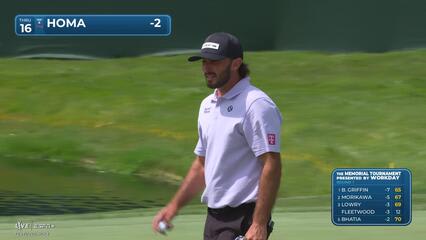 Max Homa | Round 1 | 16th hole | Shot 3 | 2025 the Memorial