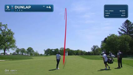 Nick Dunlap | Round 4 | 9th hole | Shot 2 | 2025 Truist Championship