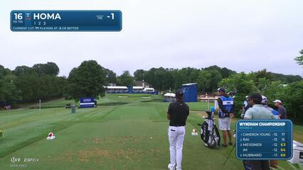 Matti Schmid | Round 2 | 17th hole | Shot 2 | 2025 Wyndham