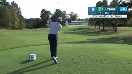 Justin Leonard | Round 3 | 17th hole | Shot 1 | 2025 Dominion